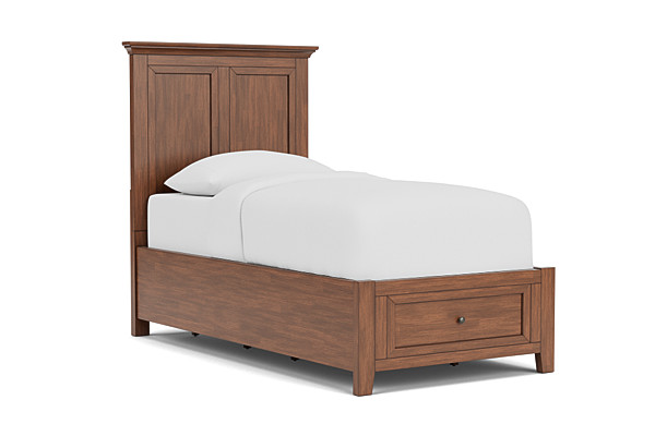 San Mateo Brown Twin Storage Bed